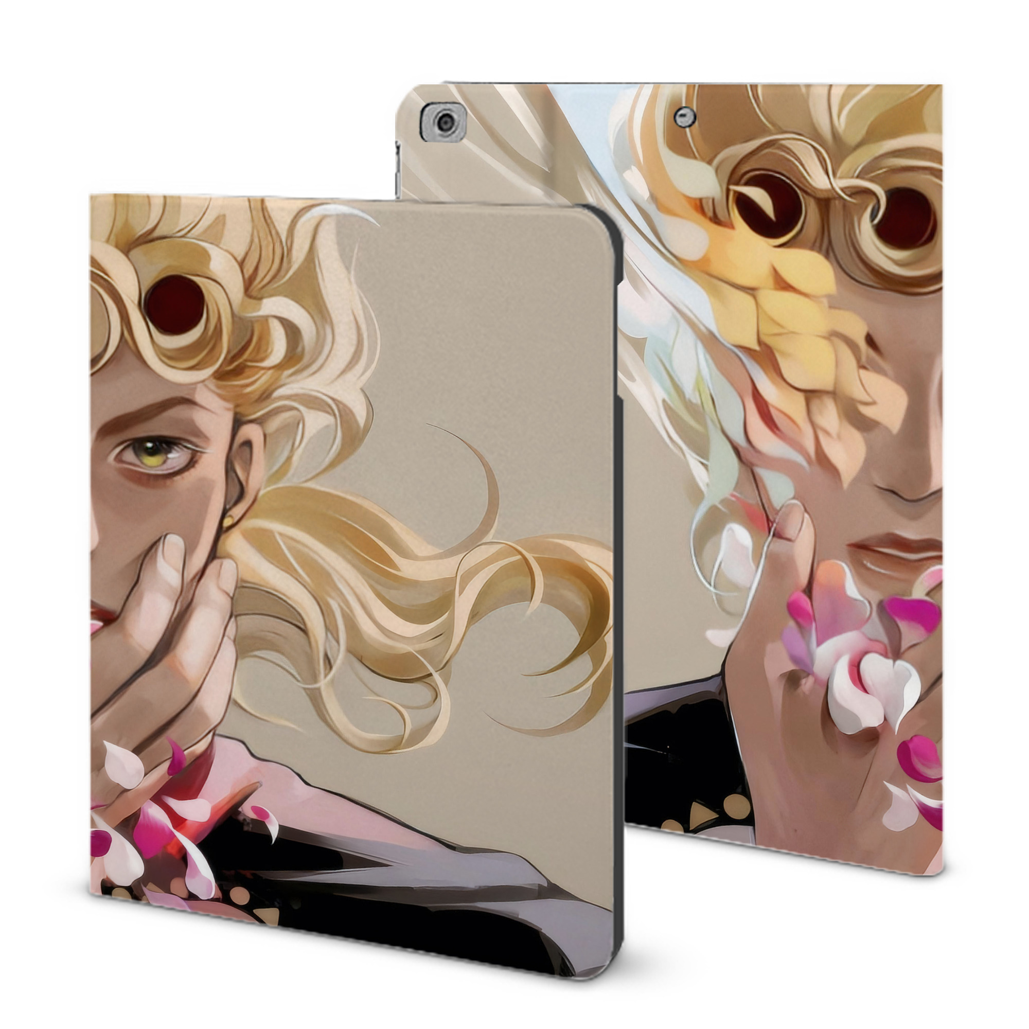 （画像用） ジョジョの奇妙な冒険 JoJo's Bizarre Adventure IPad ケース ブック型 PUレザー TPU 耐衝撃 軽量 薄型 ペン収納なし 全面保護 IPad 各モデル対応